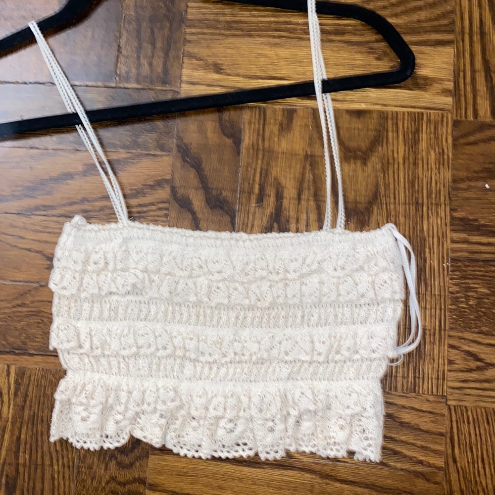 Zara textured crop top